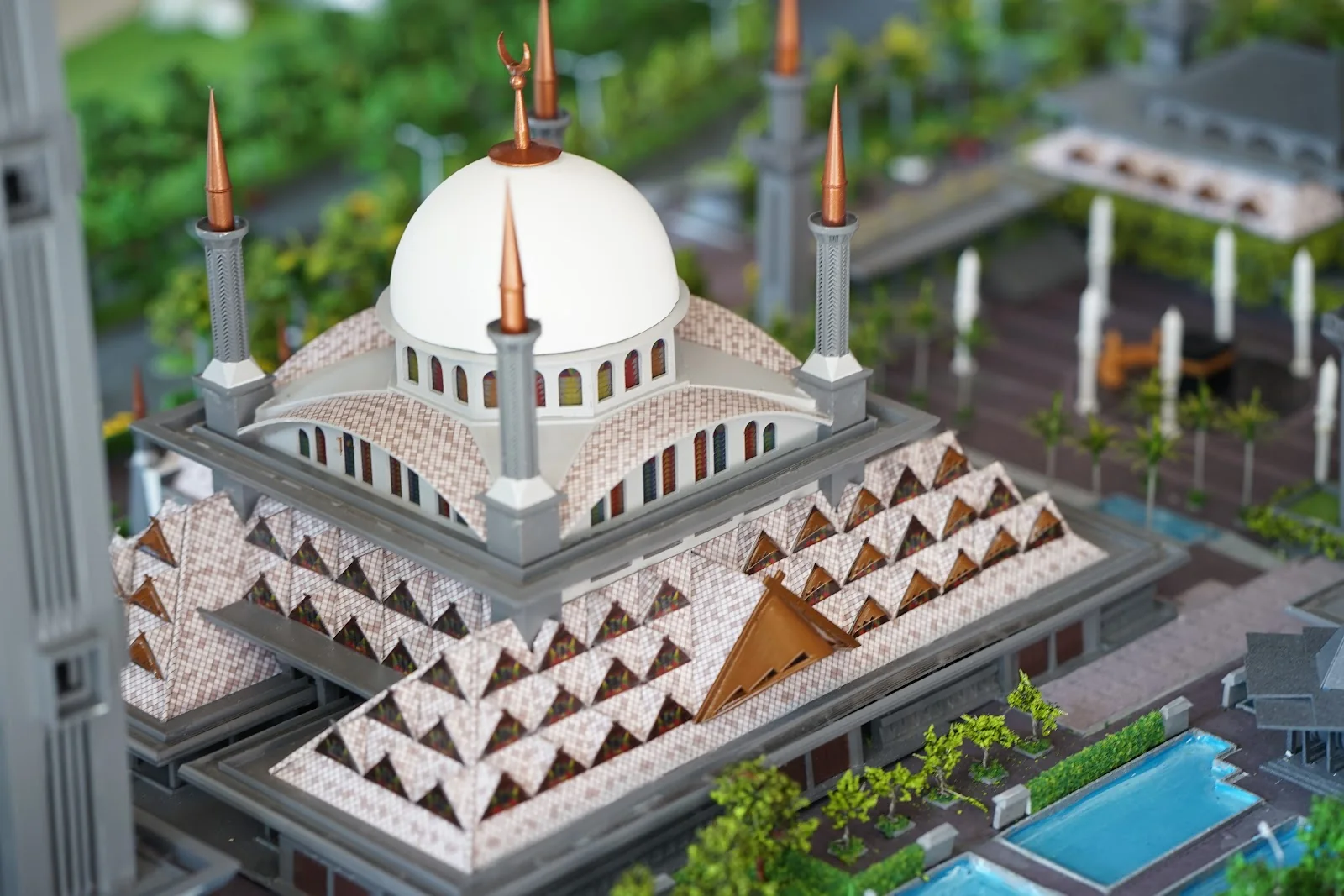 Dome detail of Masjid Raya Bogor model.